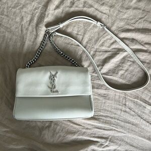 Saint Laurent YSL Small West Hollywood Monogram Fold-Over Bag